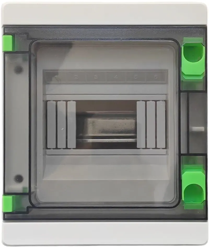 Centralino elettrico IP65 da parete 6 moduli DIN HA-6