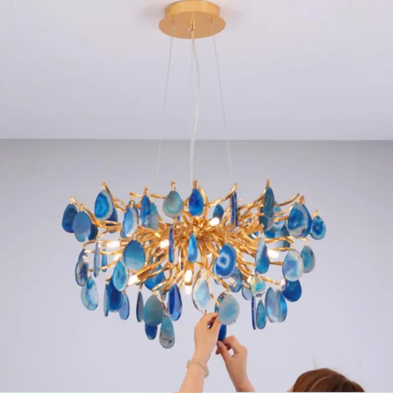 Chandelier With Agate Quartz