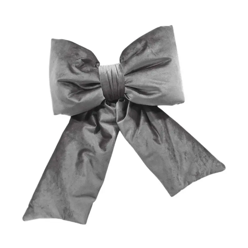 Christmas Grigio, Fiocco di Natale Grigio Acciaio per Decorare Porte e Puntale Albero