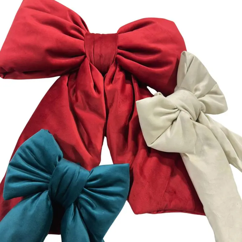 Christmas Rosso, Fiocco di Natale Rosso per Decorare Porte e Puntale Albero