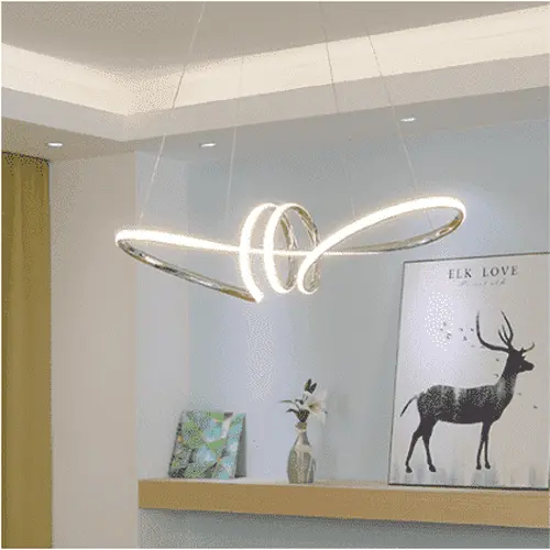 Chrome Or Gold Pendant Light Fixture