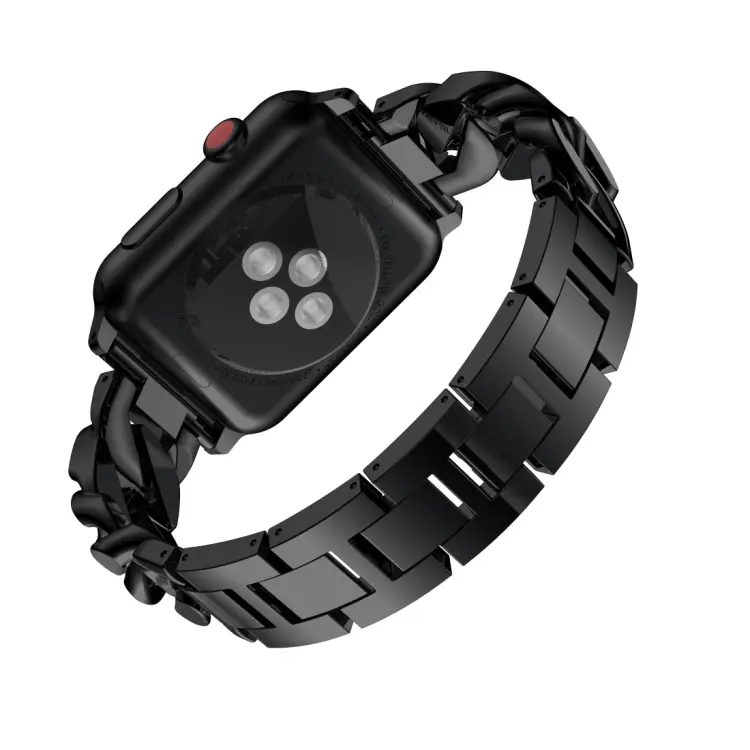 Cinturino in lega di diamanti a fila singola in denim, For Apple Watch Series 8&7 41mm / SE 2&6&SE&5&4 40mm / 3&2&1 38mm, For Apple Watch Series 8&7 45mm / SE 2&6&SE&5&4 44mm / 3&2&1 42mm