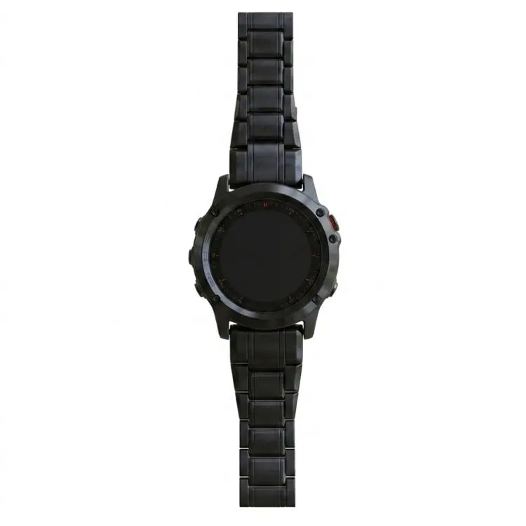 Cinturino per orologio a sgancio rapido in lega di titanio con cinque perline, For Garmin 22mm, For Garmin 26mm