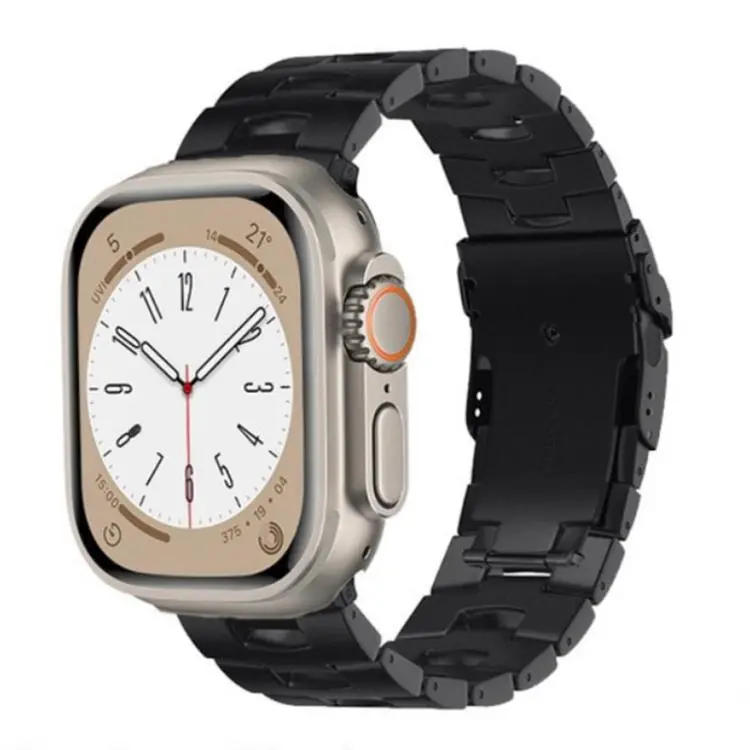 Cinturino per orologio con fibbia di sicurezza in lega di titanio, For Apple Watch 46mm / 49mm / 45mm / 44mm, For Apple Watch 42mm / 41mm / 40mm / 38mm