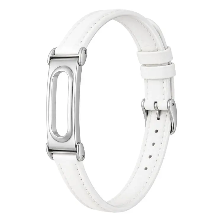 Cinturino per orologio da donna in pelle PU sottile con cassa in metallo integrata xDfind, For Google Fitbit Air