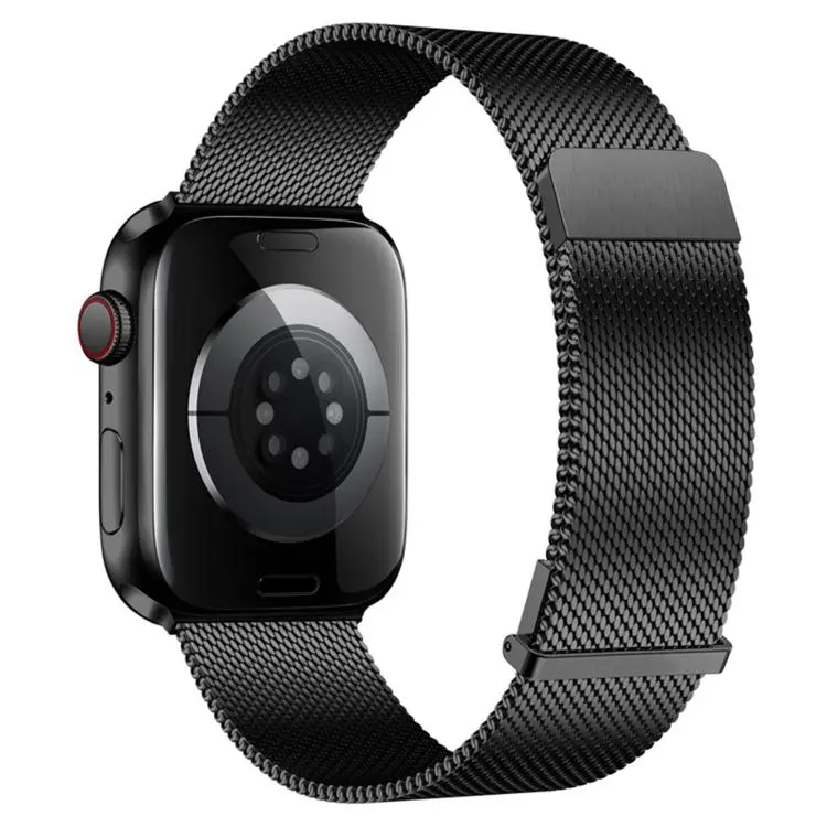 Cinturino per orologio in metallo milanese a due sezioni, semplice e con doppia chiusura magnetica., For Apple Watch 46mm / 49mm / 45mm / 44mm, For Apple Watch 42mm / 41mm / 40mm / 38mm