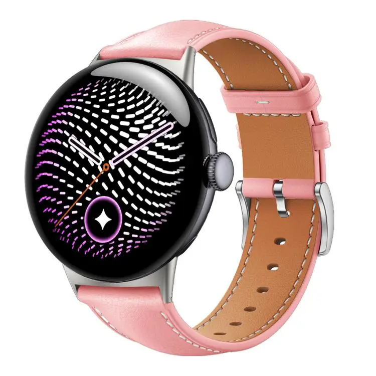 Cinturino per orologio in vera pelle con fibbia ad ardiglione., For Google Pixel Watch 5 / 4 / 3 45mm