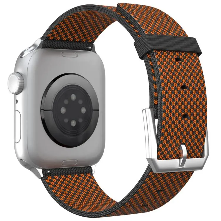 Cinturino per orologio integrato in nylon a maglia a doppia cucitura, For Apple Watch 46mm / 49mm / 45mm / 44mm, For Apple Watch 42mm / 41mm / 40mm / 38mm