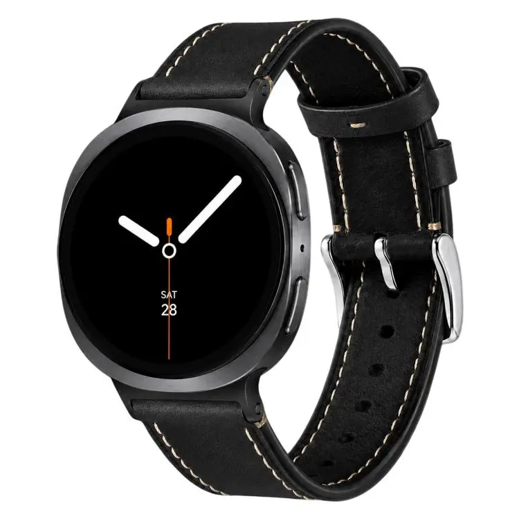 Cinturino per orologio xDfind Retro Crazy Horse Texture in pelle vegana, For Galaxy Watch9 / 8 / 8 Classic