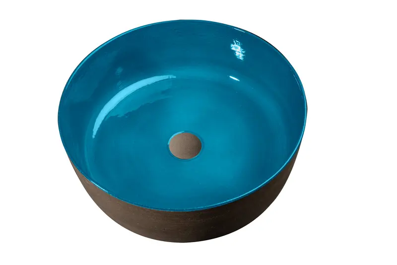 Cipì Index lavabo da appoggio Tinta Blue Sardinia CP950NATBS