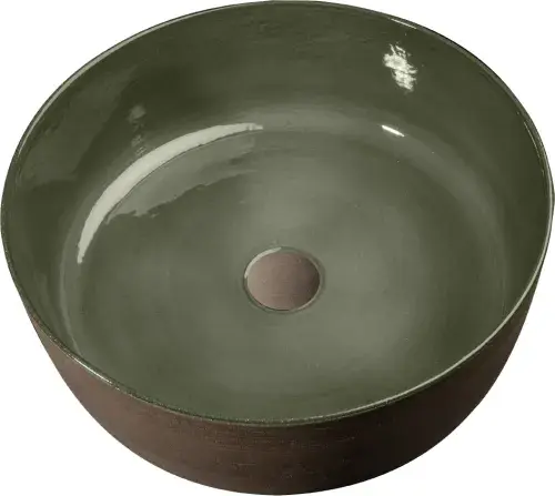 Cipì Index lavabo da appoggio Tinta Emerald Buddha CP950NATEB