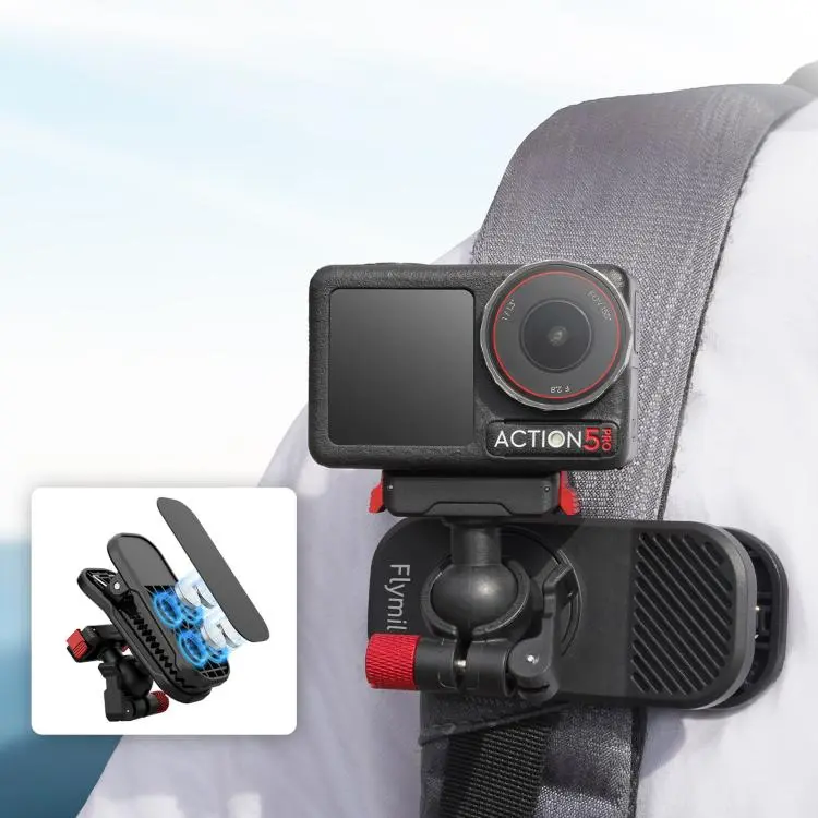 Clip magnetica a sgancio rapido per tracolla zaino Flymile per DJI Osmo Action