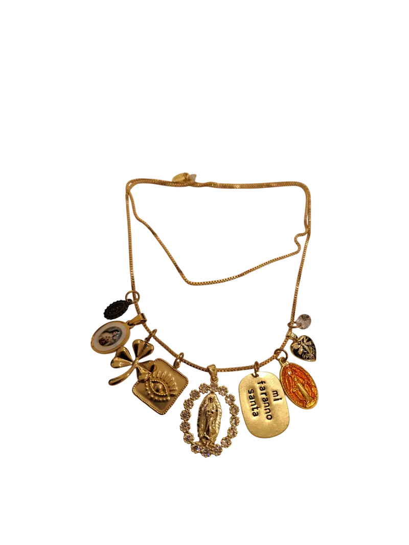 Collana amuleti "Mi faranno santa"