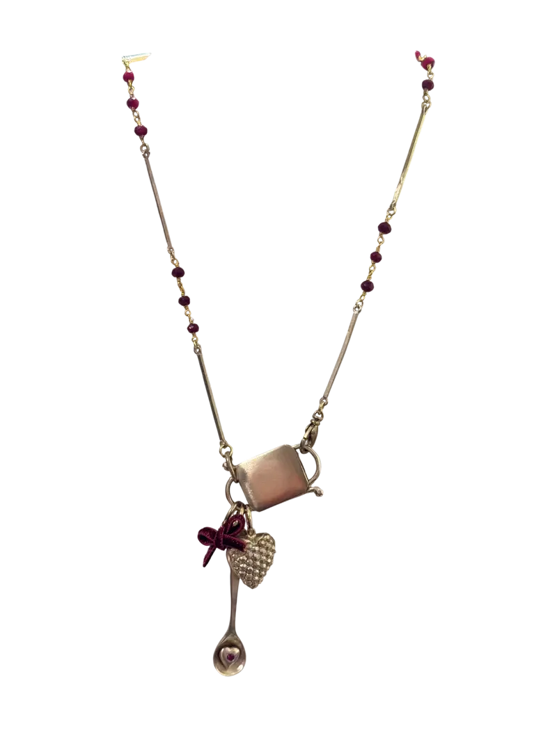 Collana lucchetto corta Francesca Maida