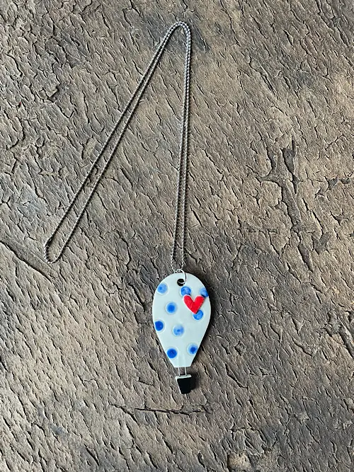 Collana Mongolfiera "POIS BLU"