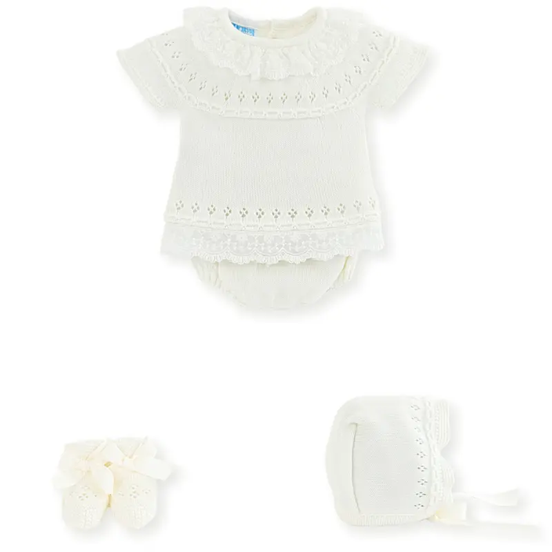 Completino corto Tricot con pizzo