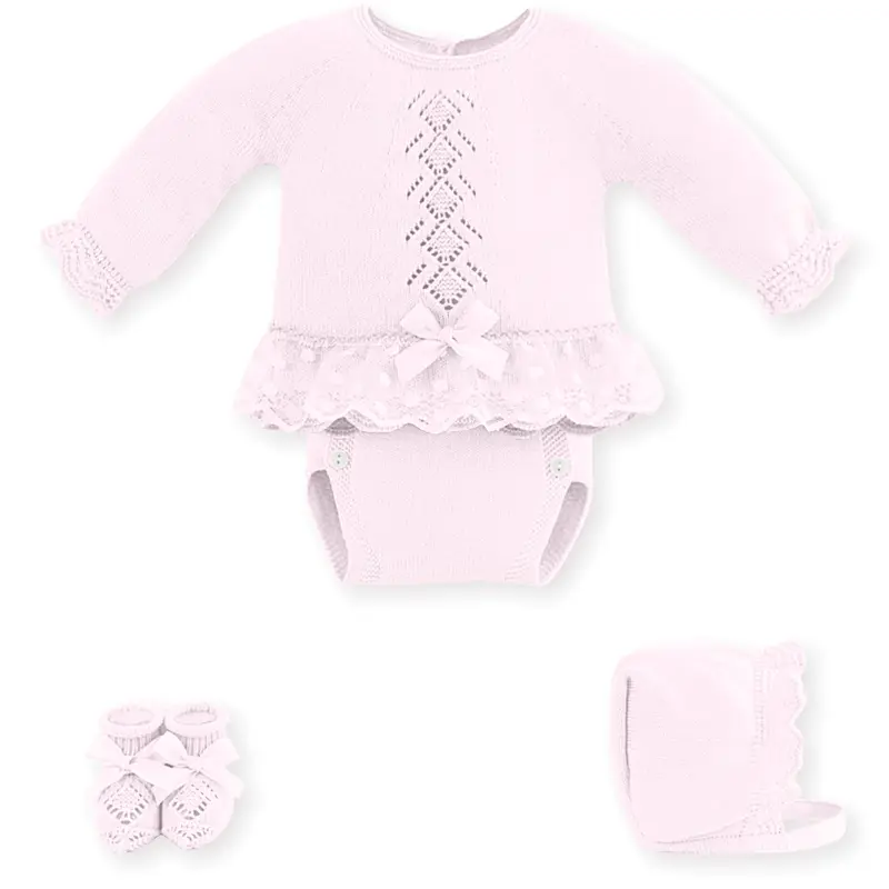 Completino corto Tricot con pizzo