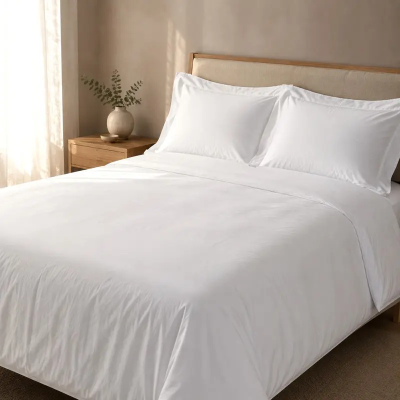 Completo Copripiumino Matrimoniale Rebecca Home Concept Percalle 200 Fili