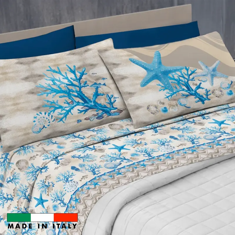 Completo letto Marina in cotone