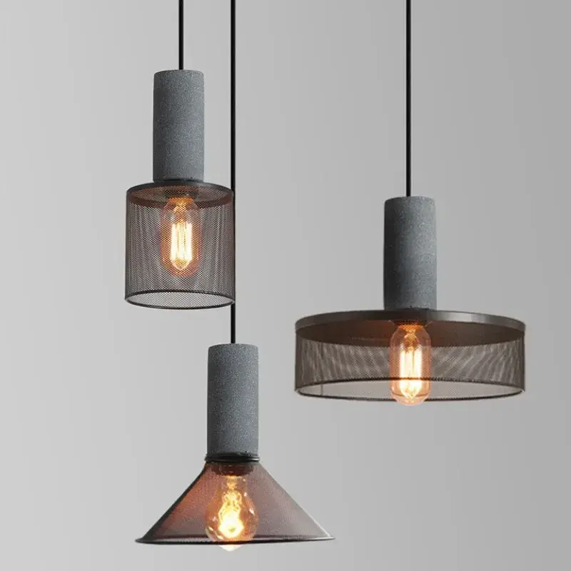 Concrete Pendant Lights For Kitchen Island And Dining Room