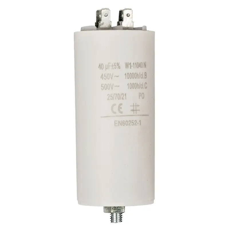 Condensatore 40uF 450V con terminale M8 modello W1-11040N