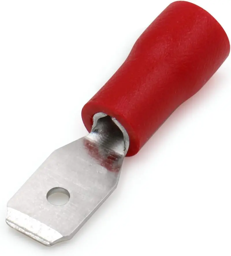 Connettore faston a linguetta rosso 4.8mm 0.5-1.5mm confezione da 100