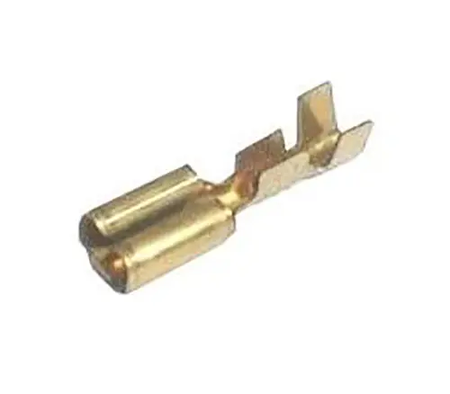 Connettore Faston femmina non isolato 4,8 mm per cavi 0,3-1 mm confezione da 100