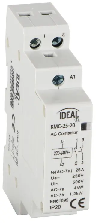 Contattore modulare 230V 8.5-25A 1.4-5kW KMC-25-20 Kanlux