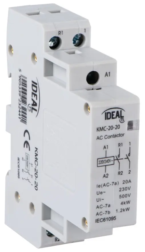 Contattore modulare 230VAC 7-20A 1.2-4kW KMC-20-20 Kanlux