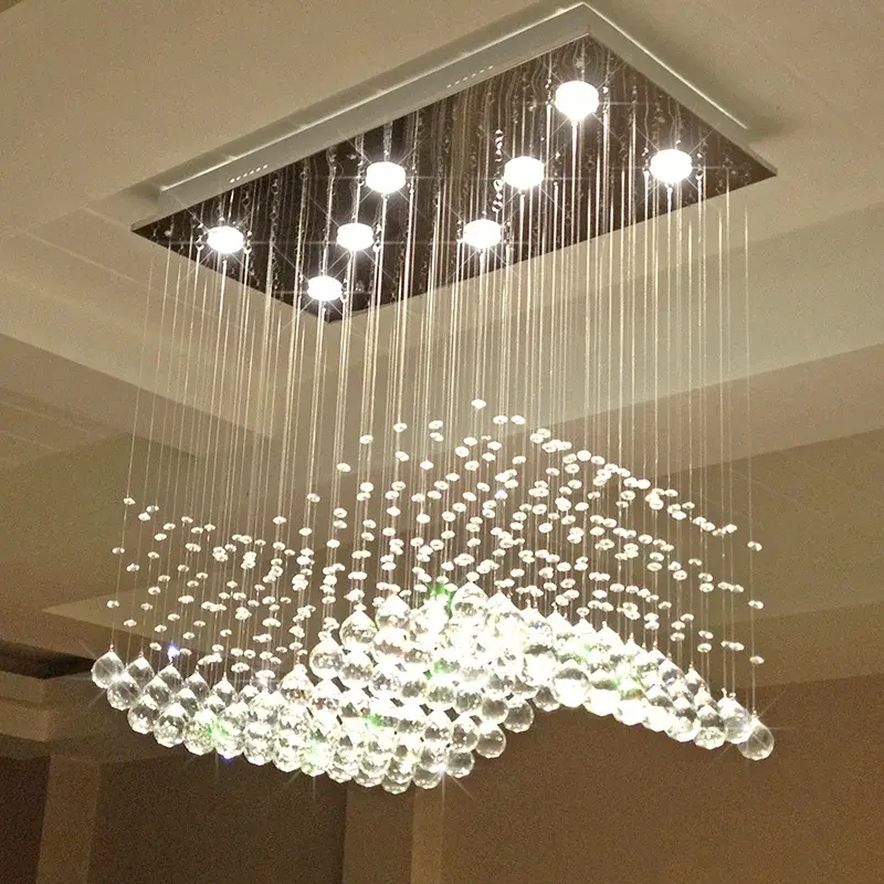 Contemporary Modern Crystal Chandelier