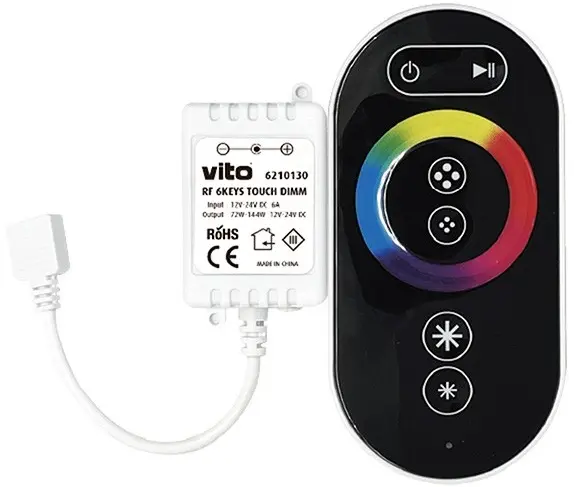 Controller RF touch per strisce LED 12-24VDC 72-144W Vito