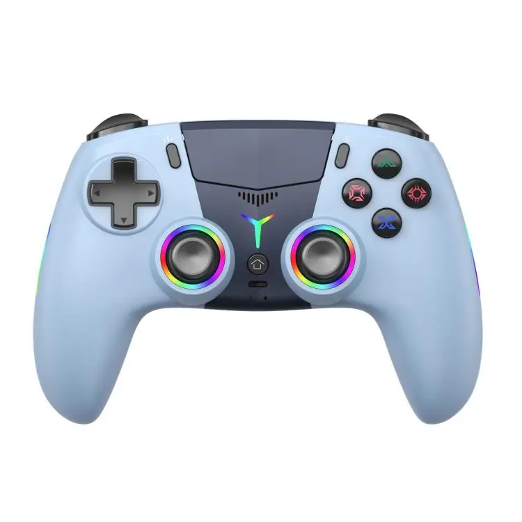 Controller wireless per PS5, gamepad Bluetooth con luce RGB, effetto Hall Joy, pulsante macro posteriore.