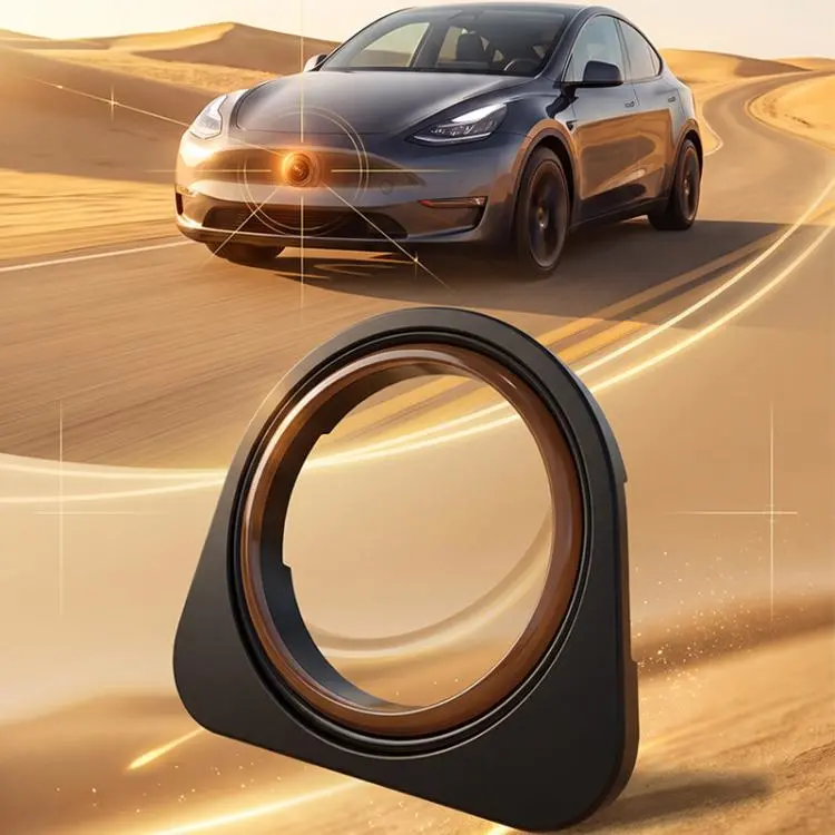 Copertura protettiva in vetro temperato per lente della telecamera anteriore dell'auto per Tesla Model Y / YL / 3