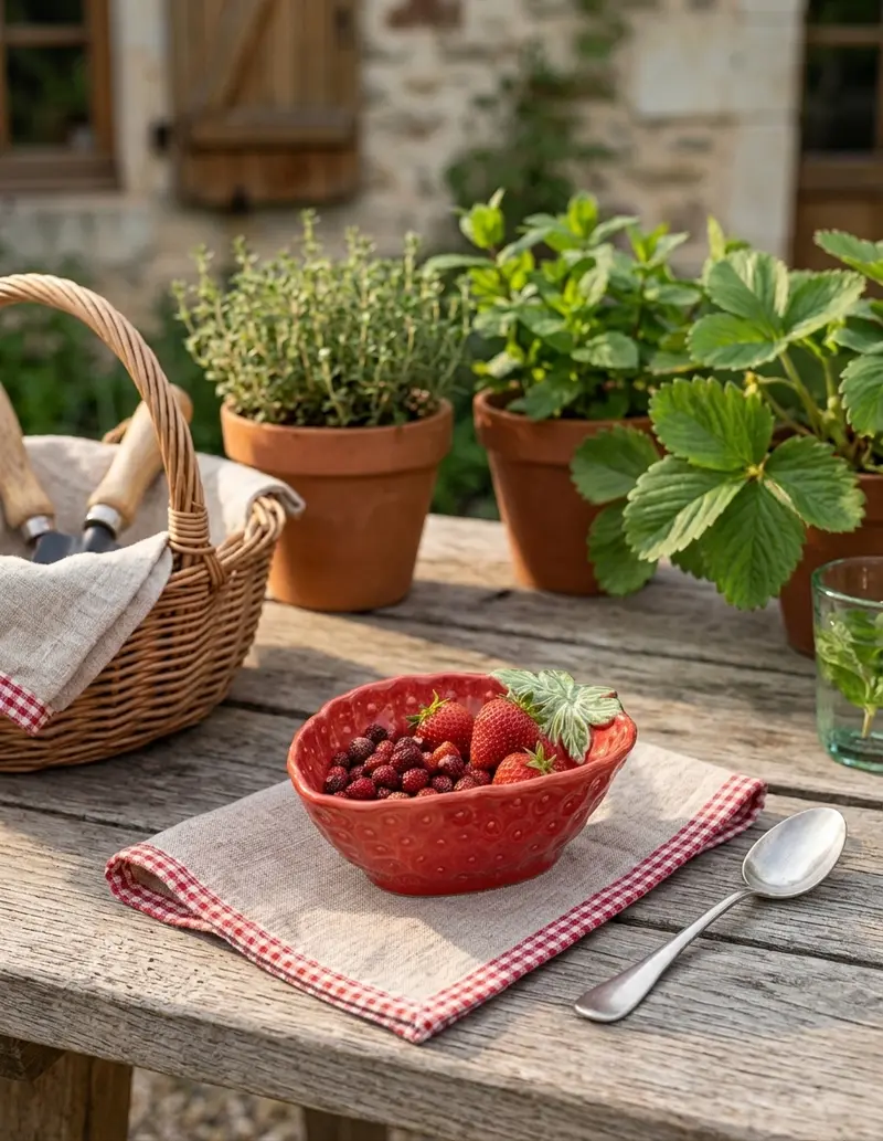 Coppetta Fragola in ceramica