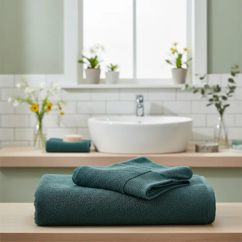 Coppia Asciugamani Viso e Ospite in Spugna di Cotone Art Brio – Set Asciugamani Morbidi e Assorbenti Bagno