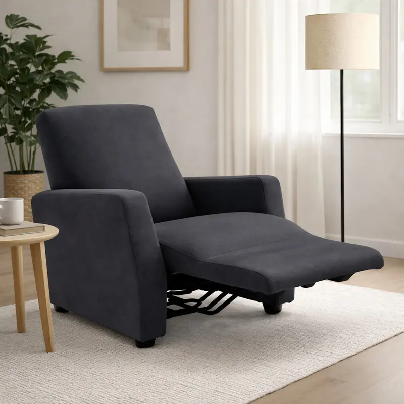 Copripoltrona Relax Elasticizzato Buccia di Mela Grigio – Copripoltrona per Poltrona Reclinabile Lavabile
