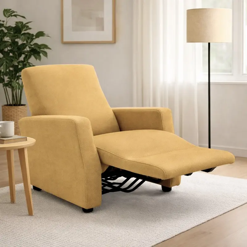 Copripoltrona Relax Elasticizzato Buccia di Mela Oro – Copripoltrona per Poltrona Reclinabile Lavabile