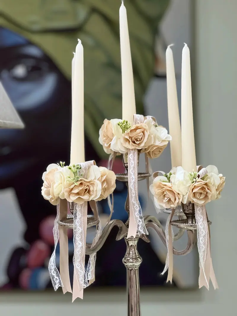 Coroncina Girocandela Linea Luce Floreale – Mata Creazioni