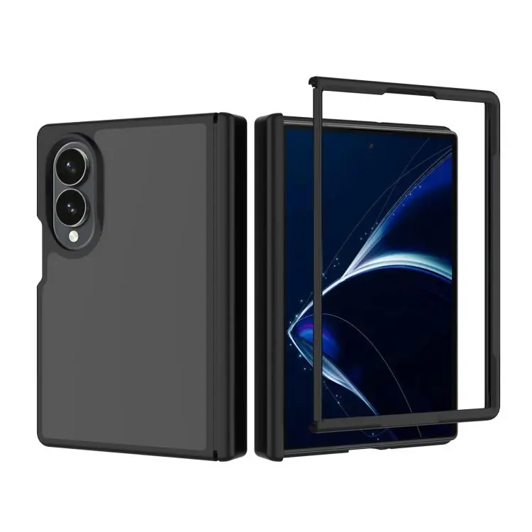 Cover ibrida in TPU e PC con cerniera effetto pelle per Galaxy Z Fold8, Fold8