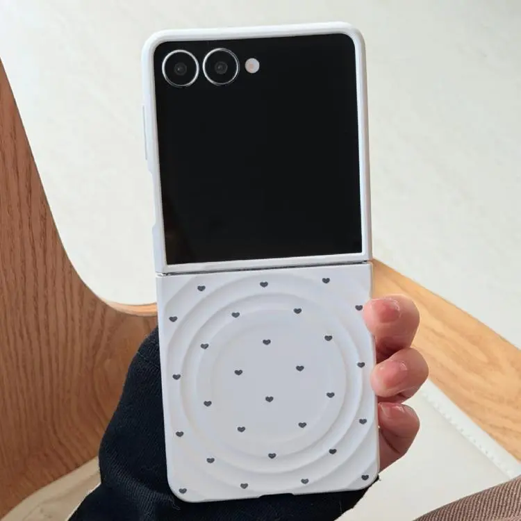 Cover per Samsung Galaxy Z Flip7 5G con texture a onda magnetica e motivo a