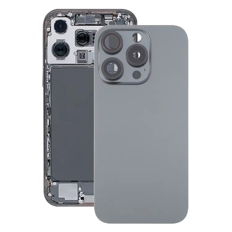 Cover posteriore in vetro per iPhone 16 Pro con copriobiettivo fotocamera