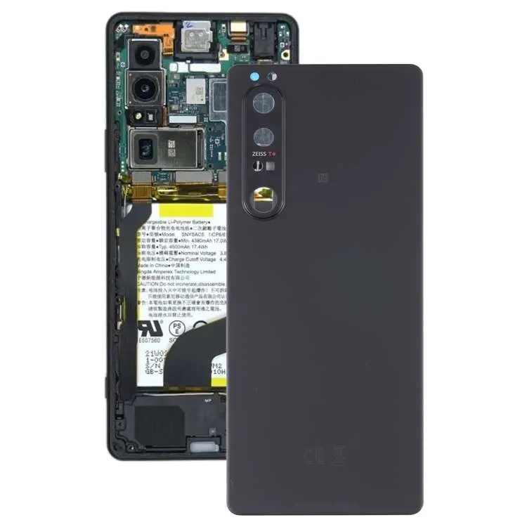 Cover posteriore originale nera per Sony Xperia 1 III