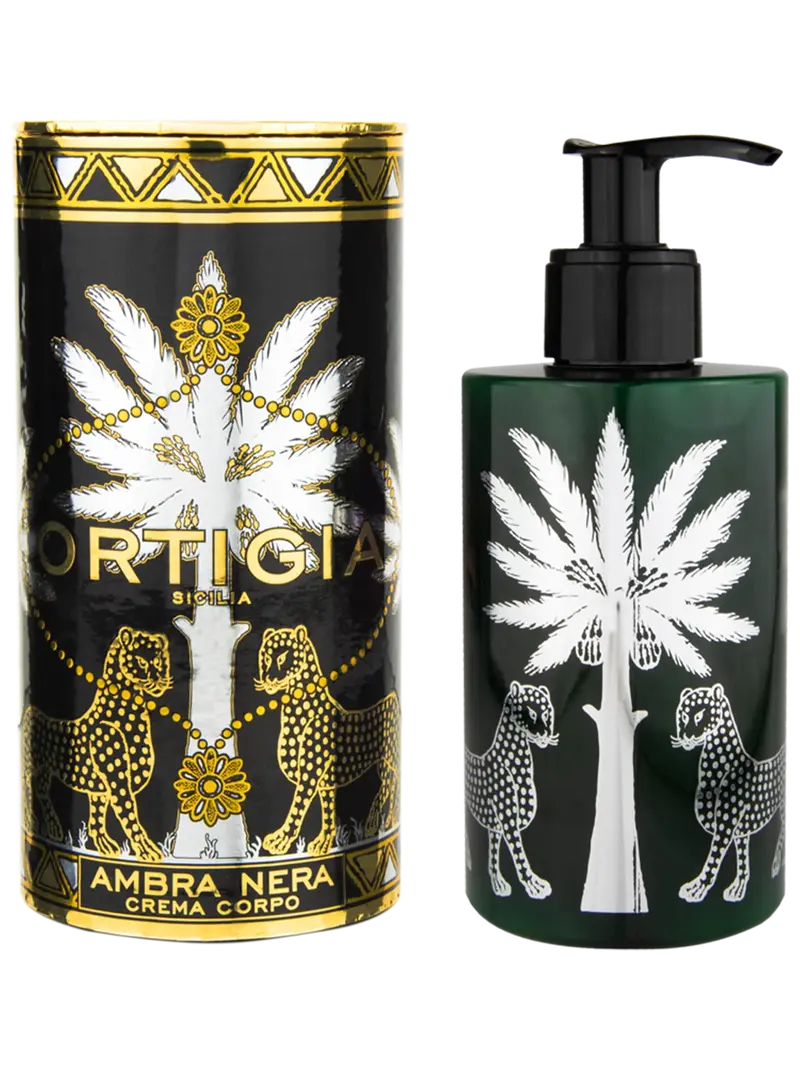 Crema corpo all'ambra nera di Ortigia