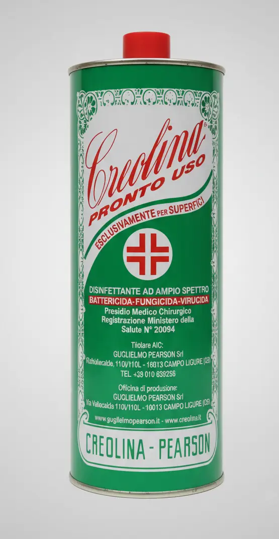 Creolina Pearson Pronto Uso 1 Litro | Disinfettante Presidio Medico Chirurgico | Igienizzante e Cattura Odori per Ambienti e Animali