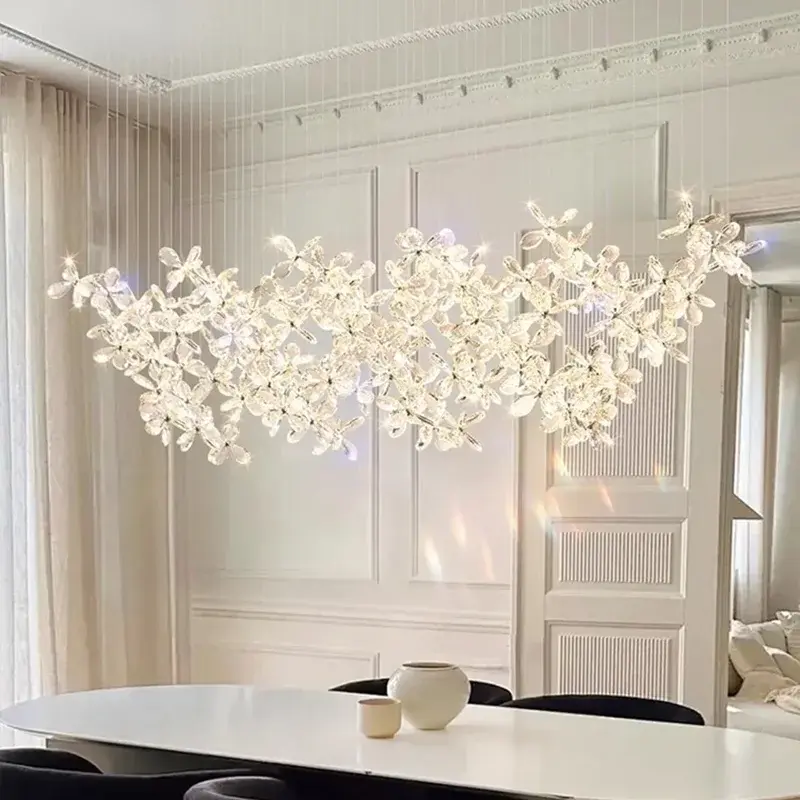 Crystal Flower Chandelier