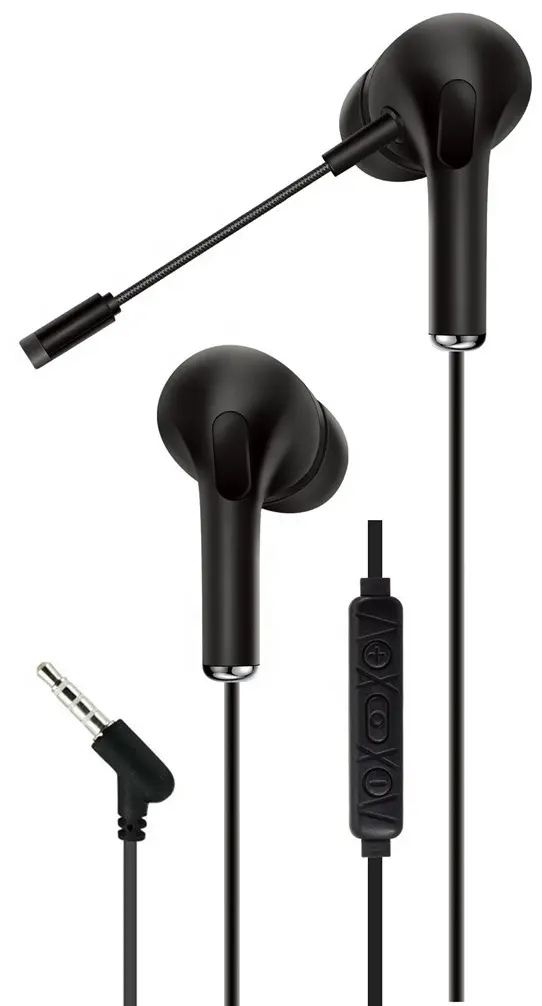 Cuffie auricolari da gioco con microfono AKZ-D9 nere