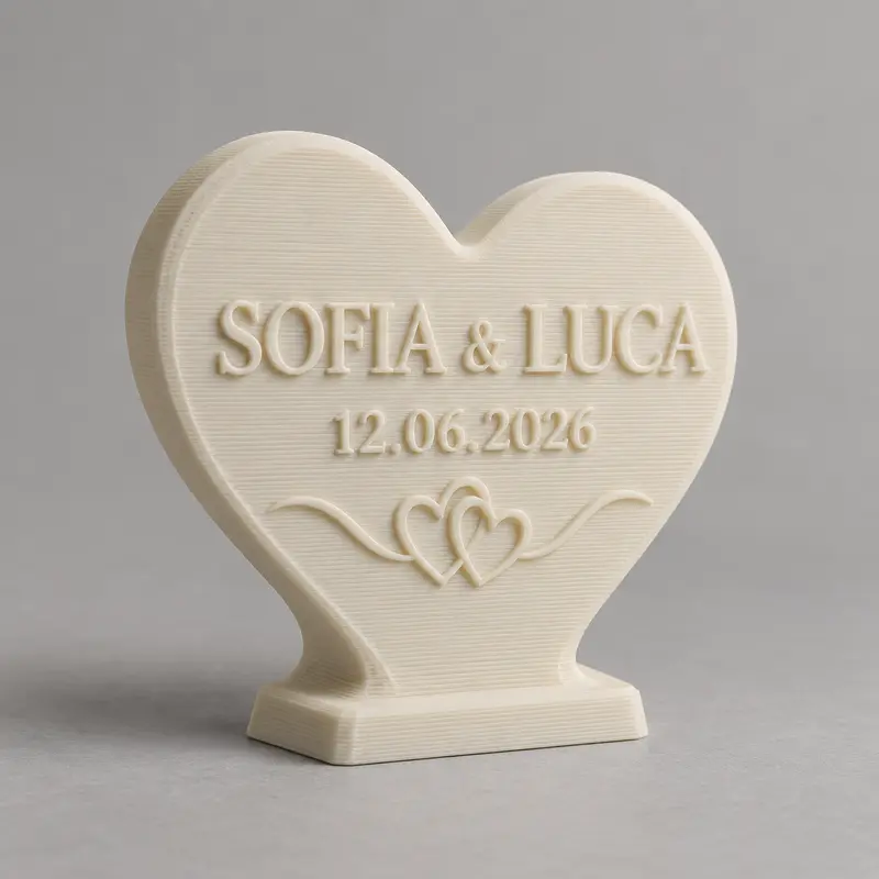 Cuore Personalizzato con Nomi e Data – Regalo Anniversario