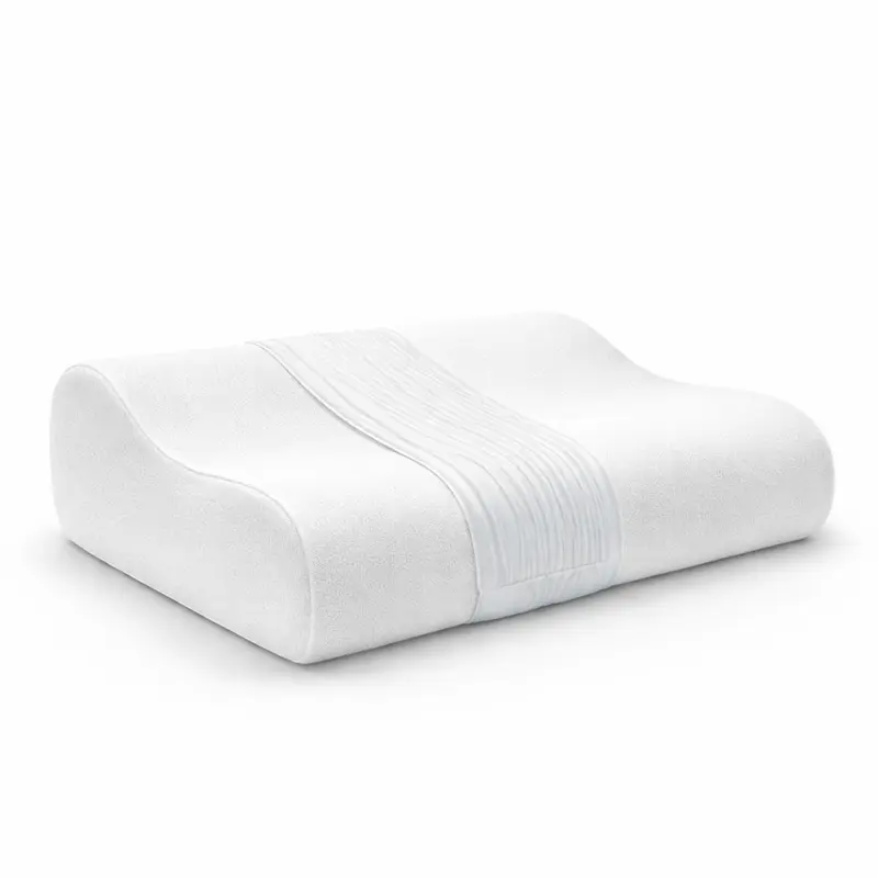 Cuscino cervicale in memory foam ortopedico a doppia onda Made in Italy