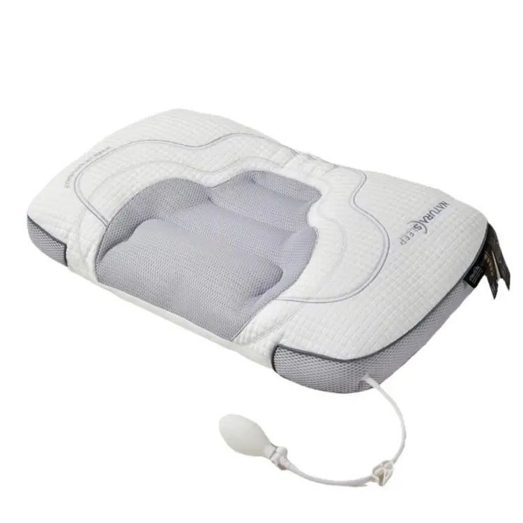 Cuscino massaggiante traspirante per il supporto del collo, regolabile in altezza, con airbag.