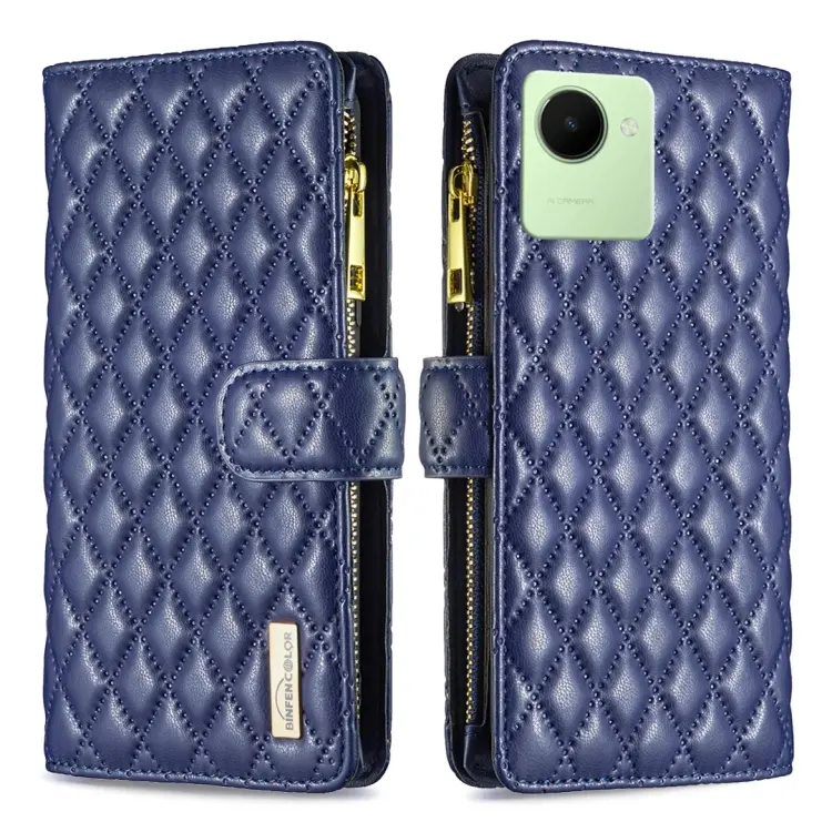 Custodia a conchiglia in pelle con portafoglio per Realme C30